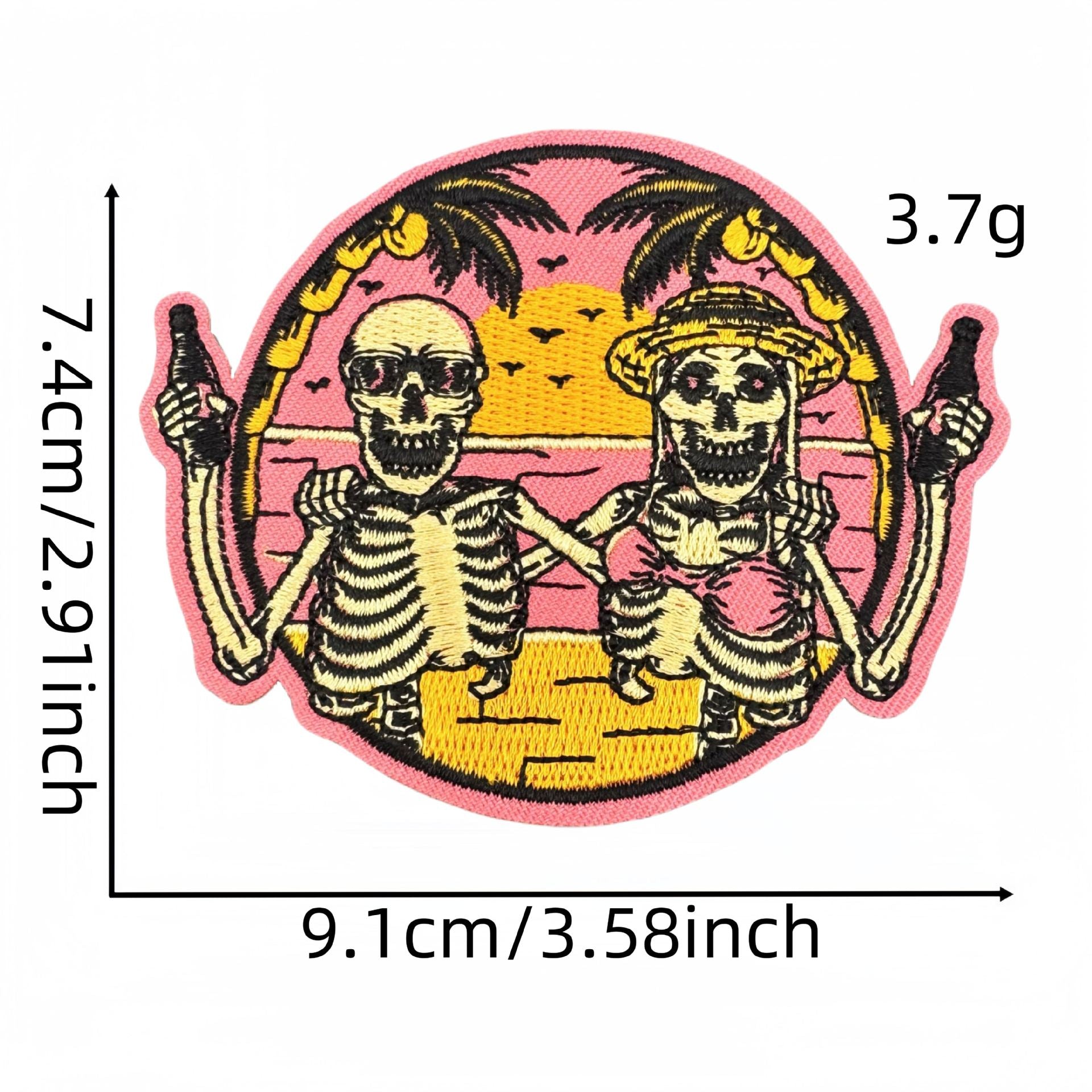 Wholesale Landscape skull car cloth sticker green landscape graffiti series decoration