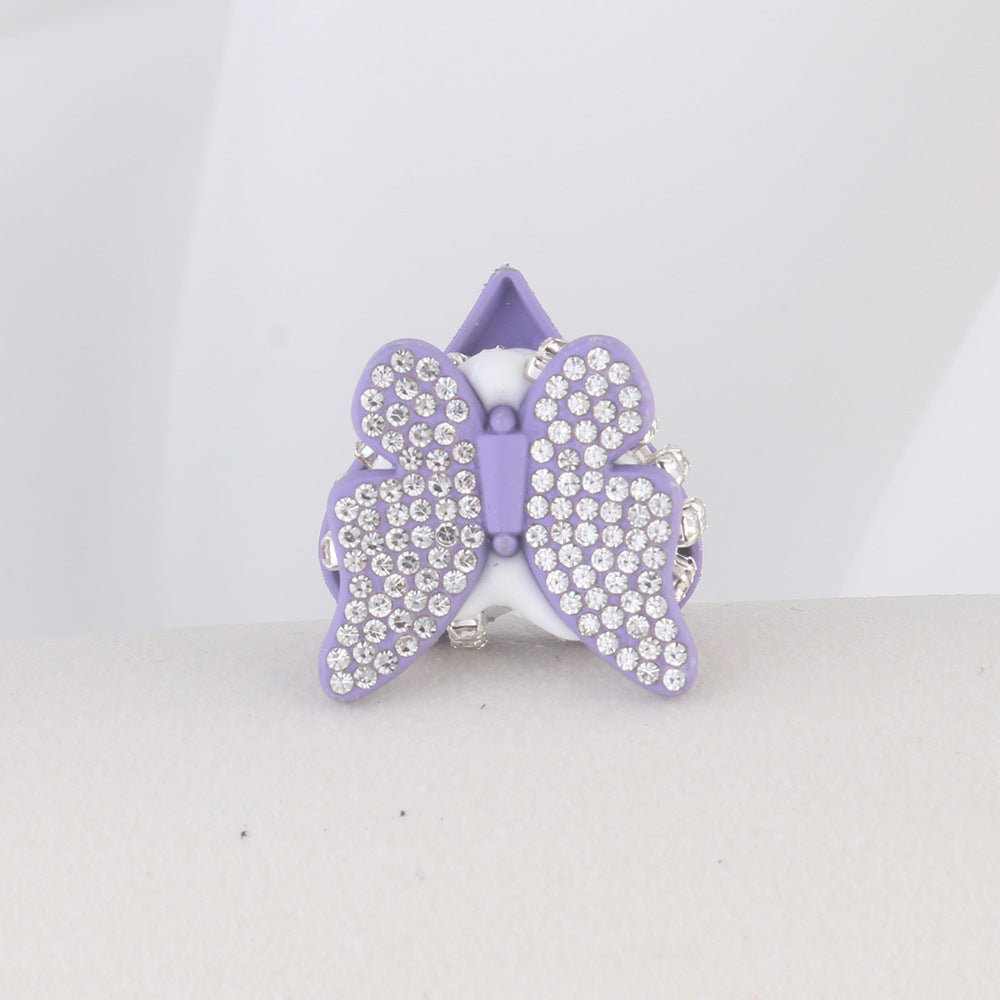 Wholesale Love Butterfly Polymer Clay Diamond Ball Straight Hole Beads