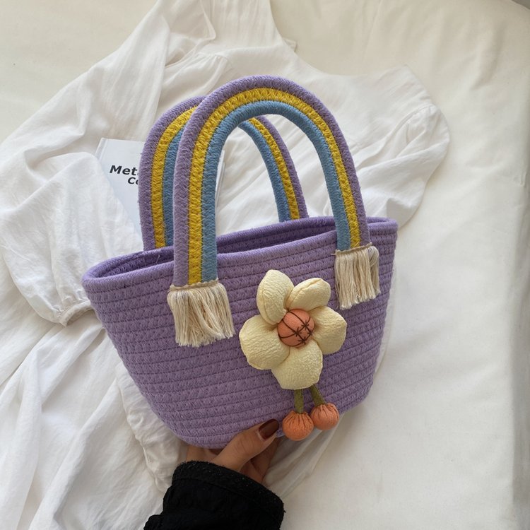 Wholesale Rainbow Woven Straw Bags