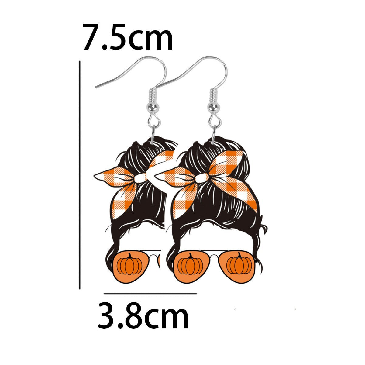 Wholesale Leather Girls Head Earrings