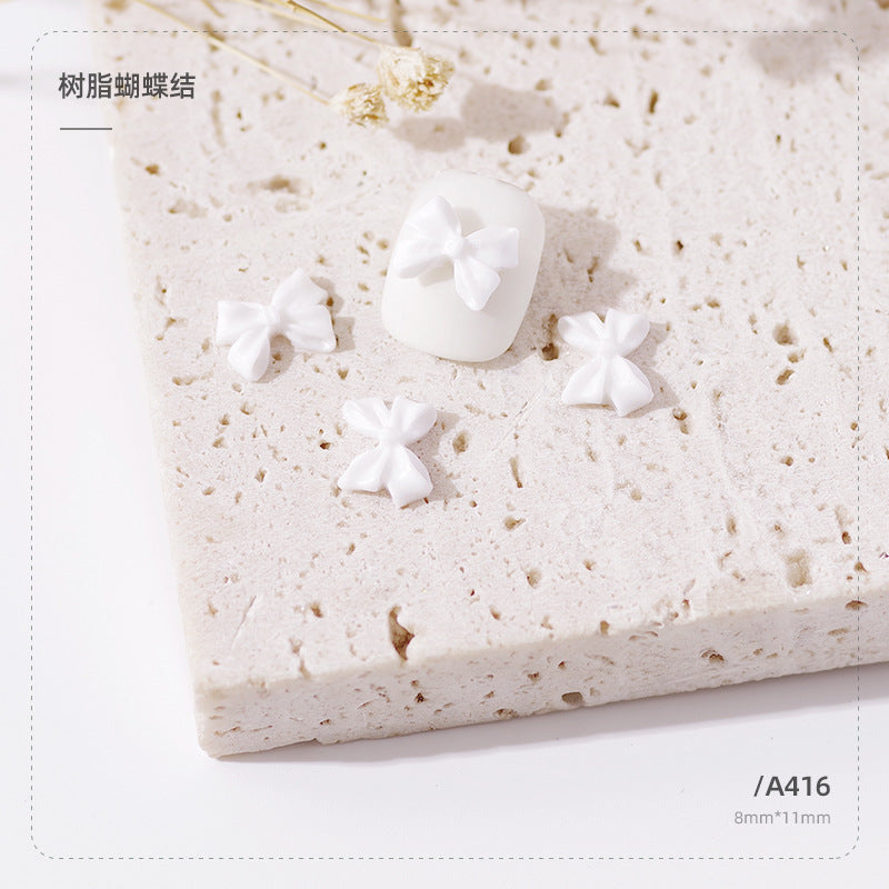 Wholesale Resin Three-dimensional Ribbon Cute Streamer Ribbon Nail Gadget