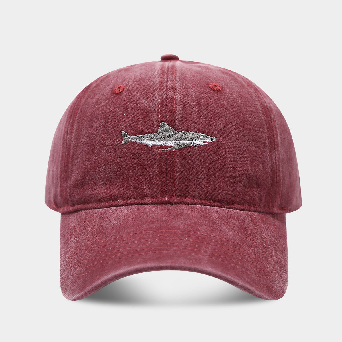 Wholesale Shark Baseball Cap Washed Trend Women's Sunshade Cap