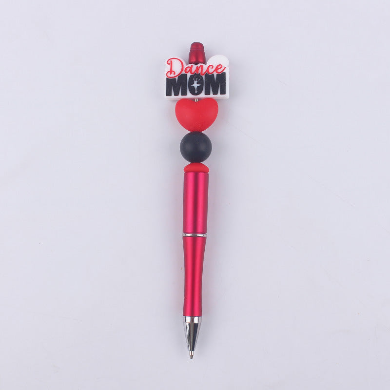 Wholesale Beaded Pens Cartoon Pattern Silicone Bead Ballpoint Pen