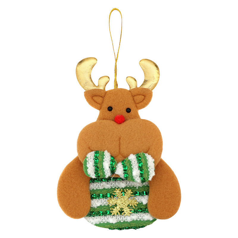 Wholesale Christmas striped decorative pendants