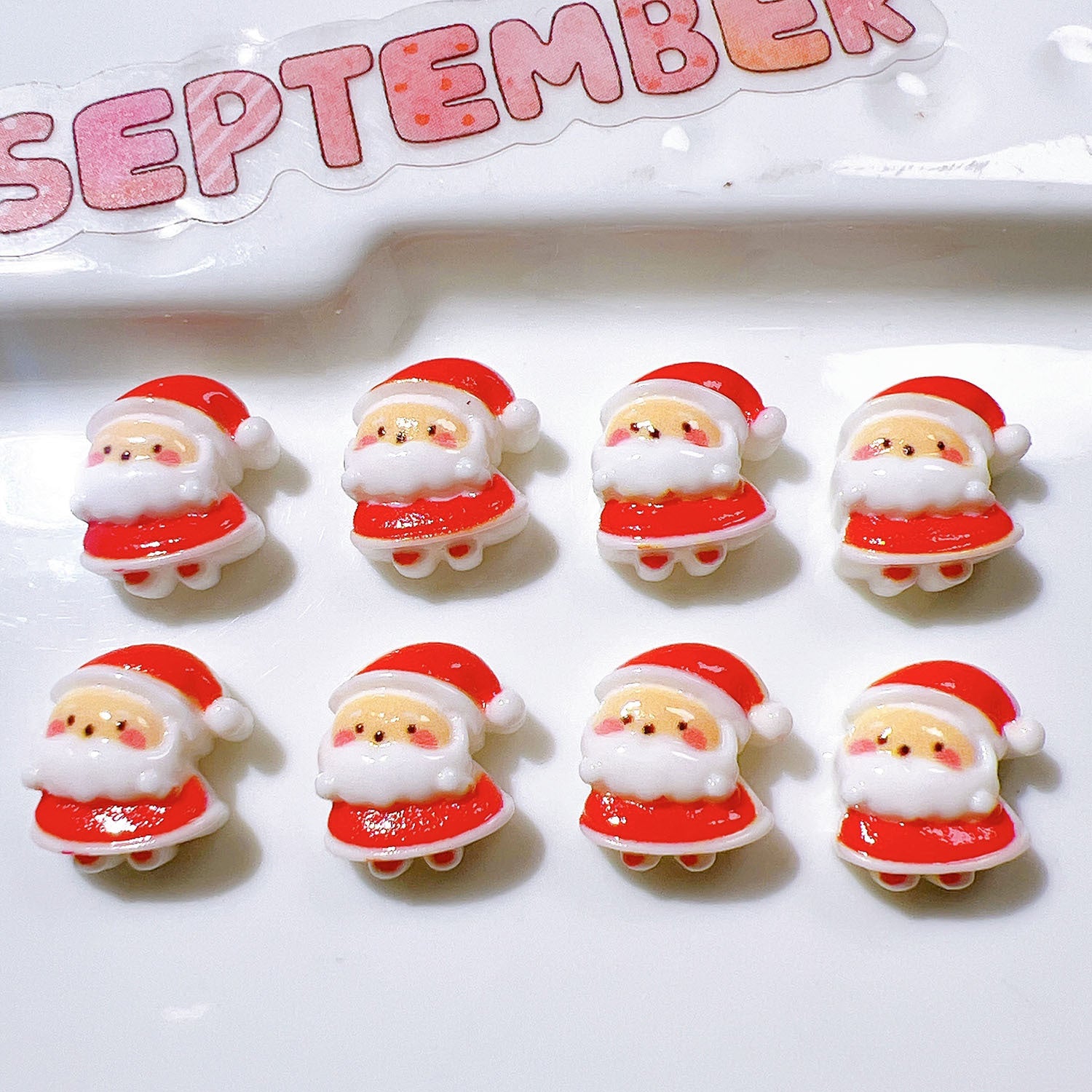 Wholesale 20pcs/pack Christmas resin accessories wholesale DIY handmade materials