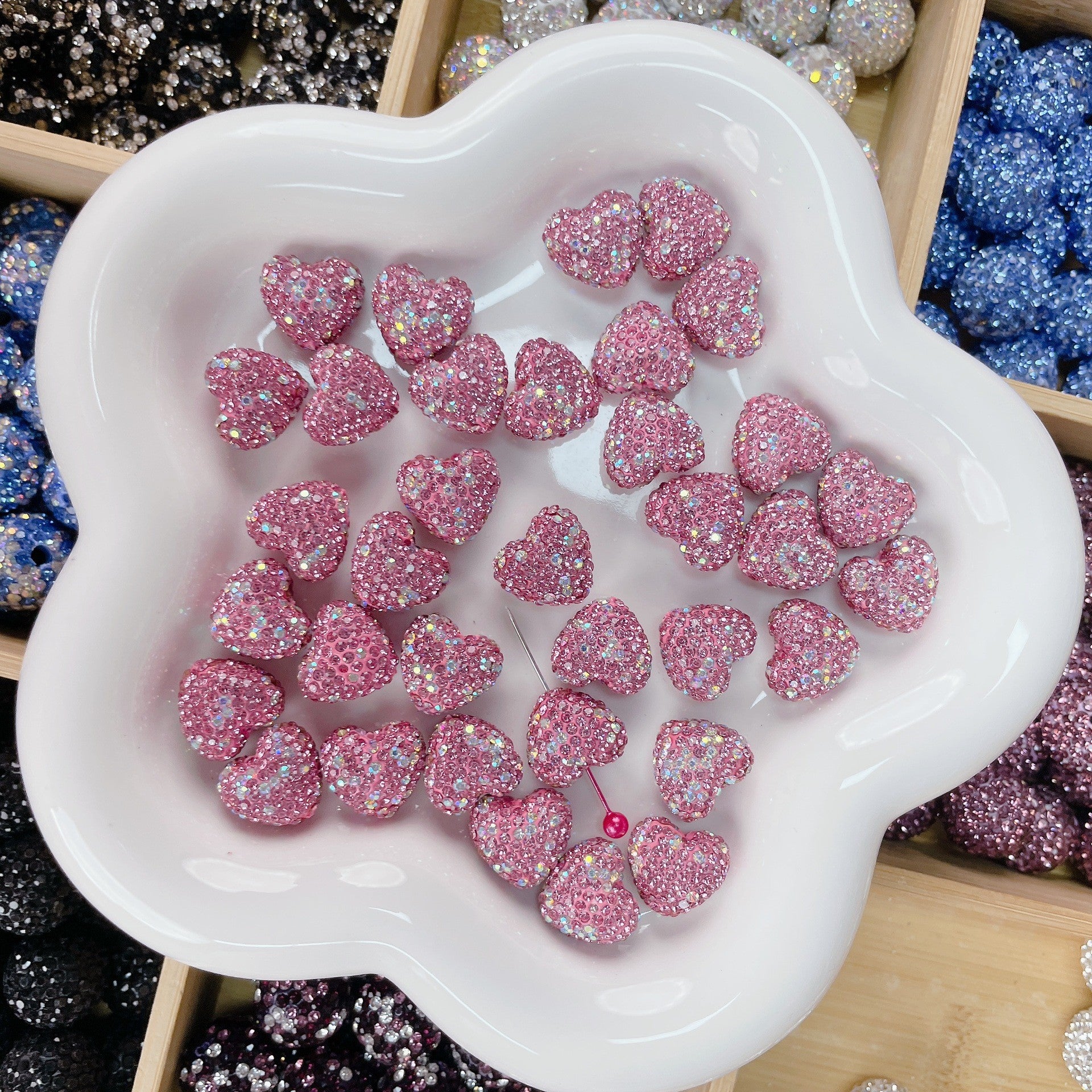 Wholesale Diamond Balls, Water Diamonds, Handmade Crystal Beads, Pore Beads, and Separated Beads