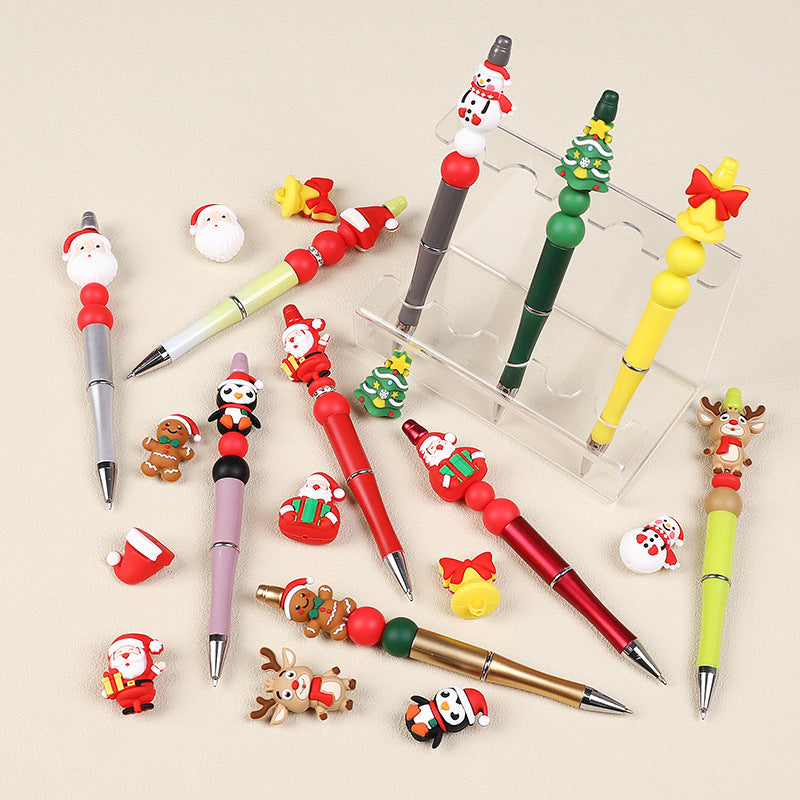 Wholesale 20pcs/pack 3D silicone beads  Christmas tree diy silicone beads