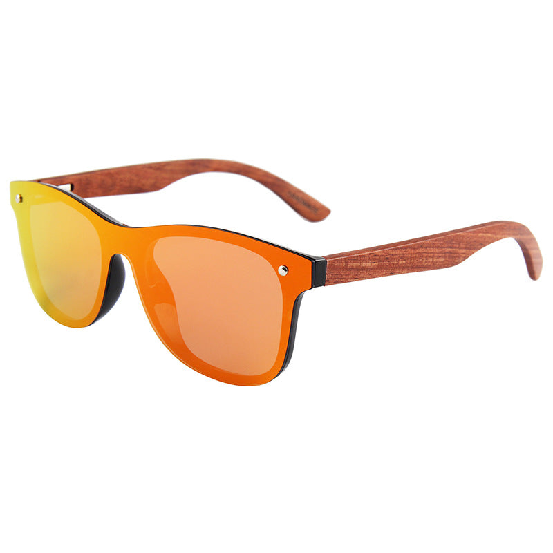 Wholesale Bamboo Wood Integrated Polarized PC Sunglasses