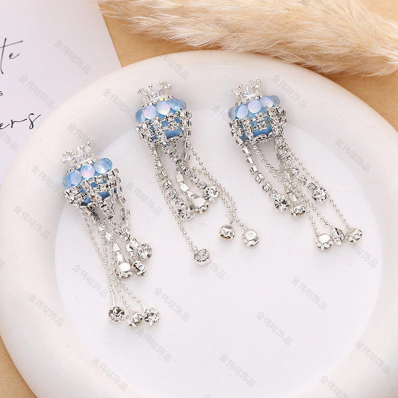 Wholesale 10pcs Crown Tassel Heavy Industry Beads