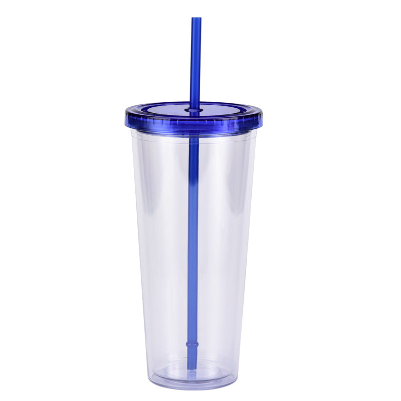 Wholesale  24oz plastic pipette cup creative transparent cold drink cup with lid water cup