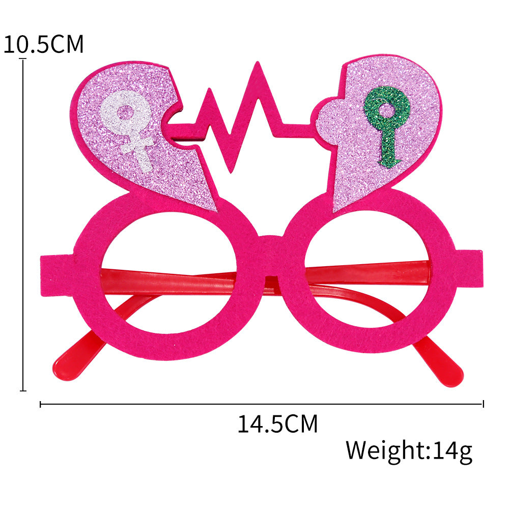 Wholesale Valentine's Day Glasses Party Party Decorations Love Love Party Glasses Photo Props