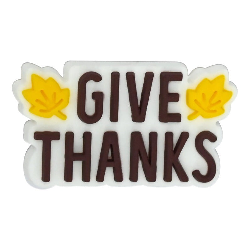 Wholesale Random 100pcs/pack  Thanksgiving-themed cartoon soft rubber beads