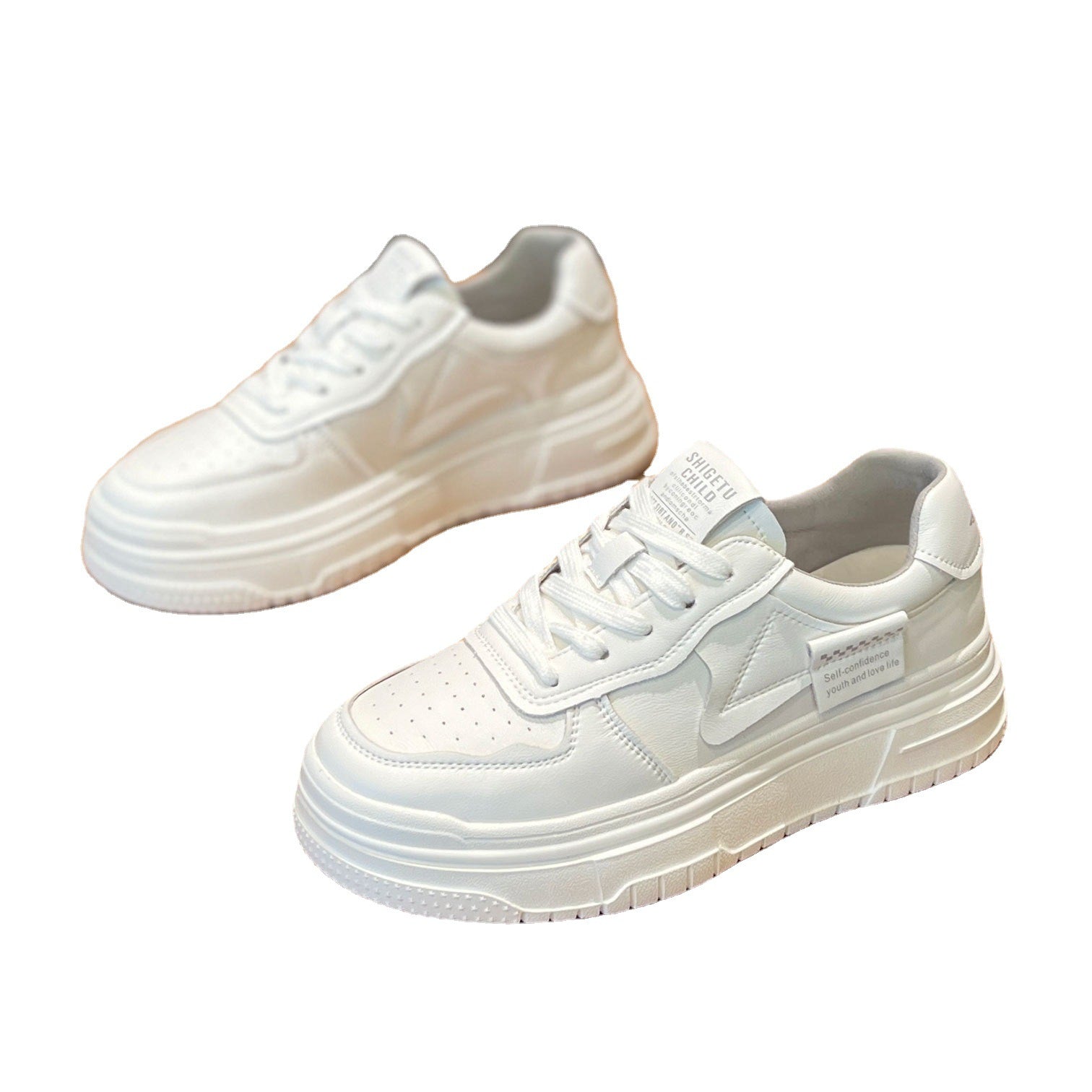 Wholesale 2023 Leather Enhanced Breathable Casual Sports Small White Shoes