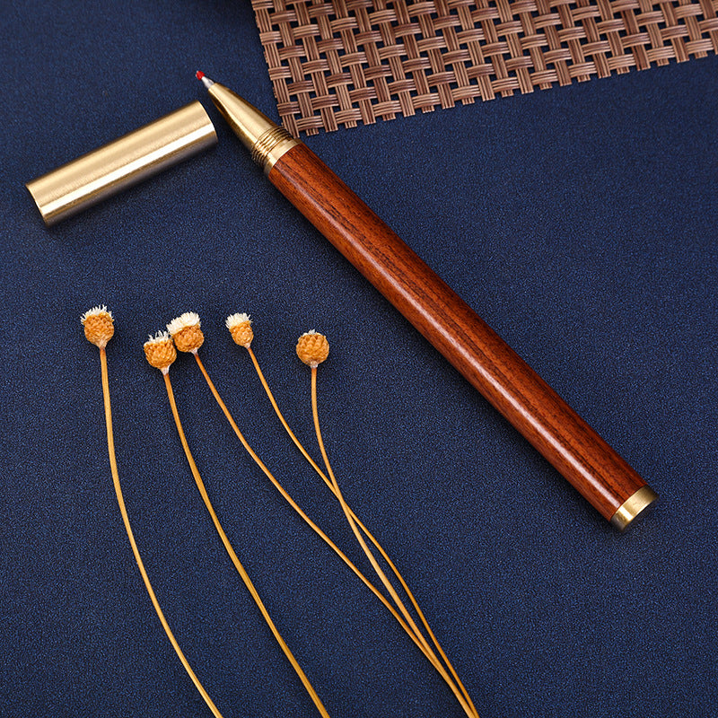 Wholesale Wooden Pen Body Brass Signature Pen