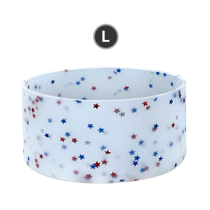 Wholesale Large Glitter Silicone Heat-insulated Luminous Anti-fall Protective Cover Cup Accessories