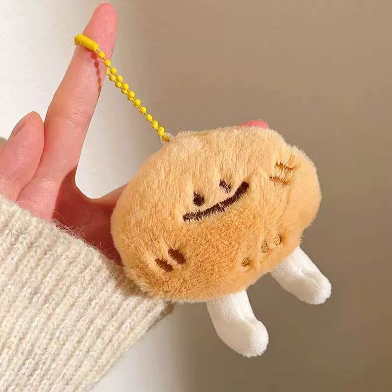 Wholesale Creative Food Plush Doll Pendant Girl Backpack Pendant Keychain Pendant Doll Small Gift Event Stall