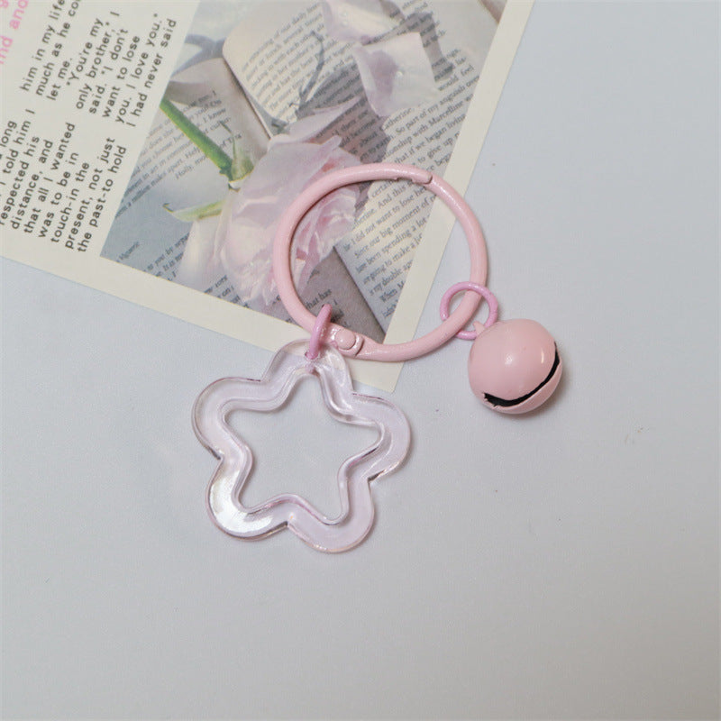 Wholesale Acrylic colorful five-pointed star key chain