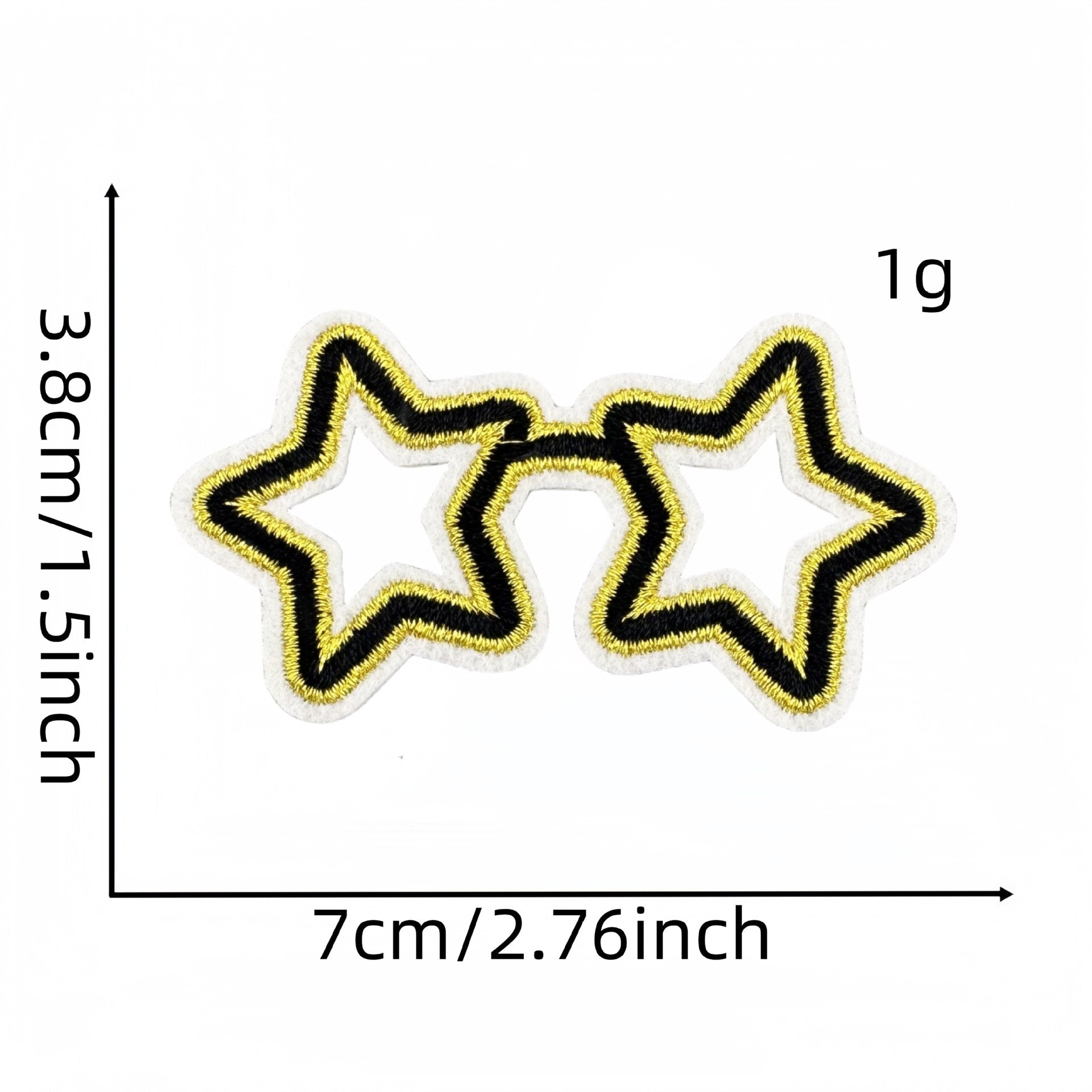 Wholesale Black gold graduation season embroidery patch clothing accessories ironing hot melt glue