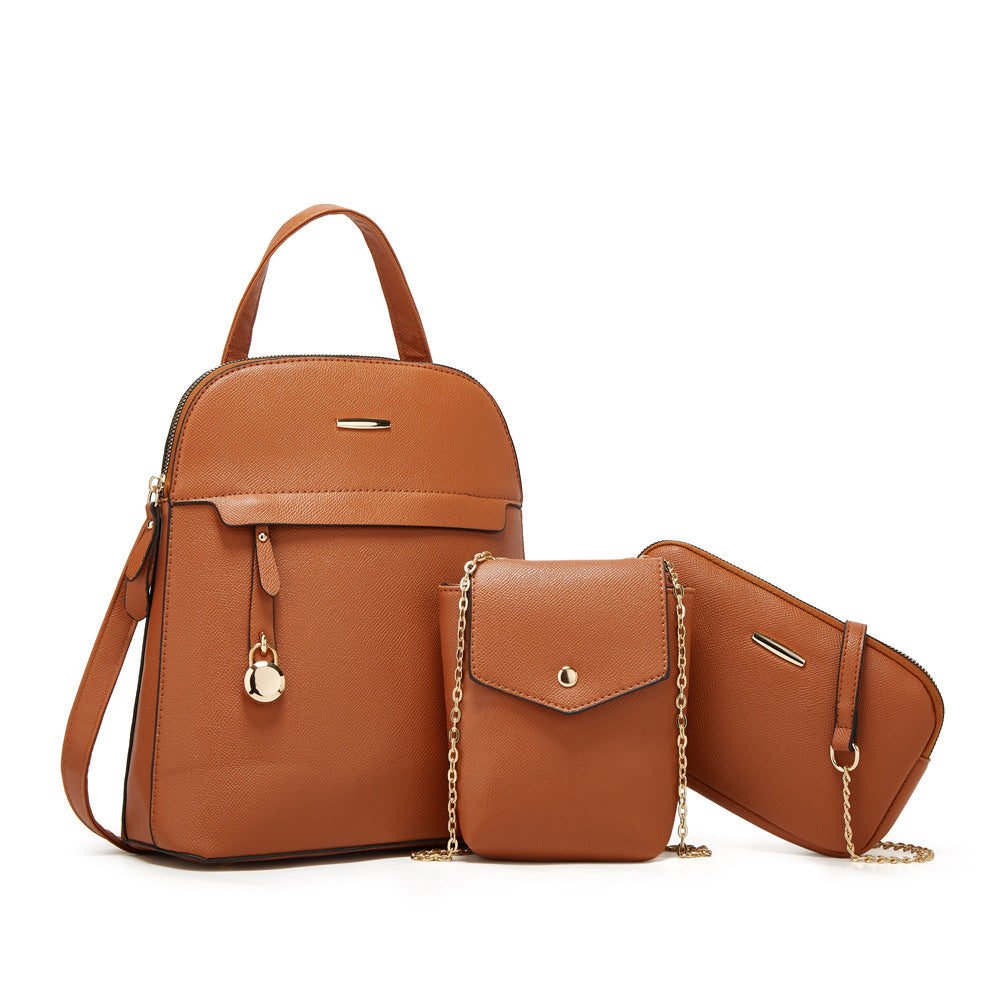 Wholesale PU Backpack, Single Shoulder Diagonal Cross Mother Bag, Backpack