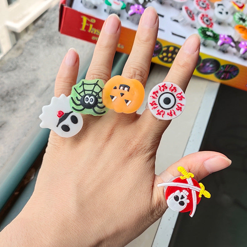 Wholesale of Halloween Luminescent Plastic Children's Rings