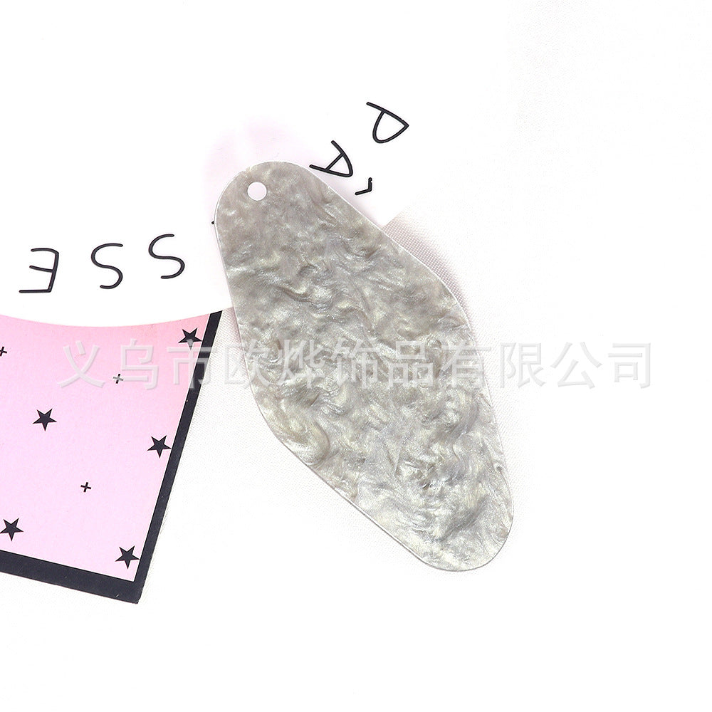 Wholesale 10pcs Blank DIY Acrylic Tag Luggage Pendant Motel Keychains