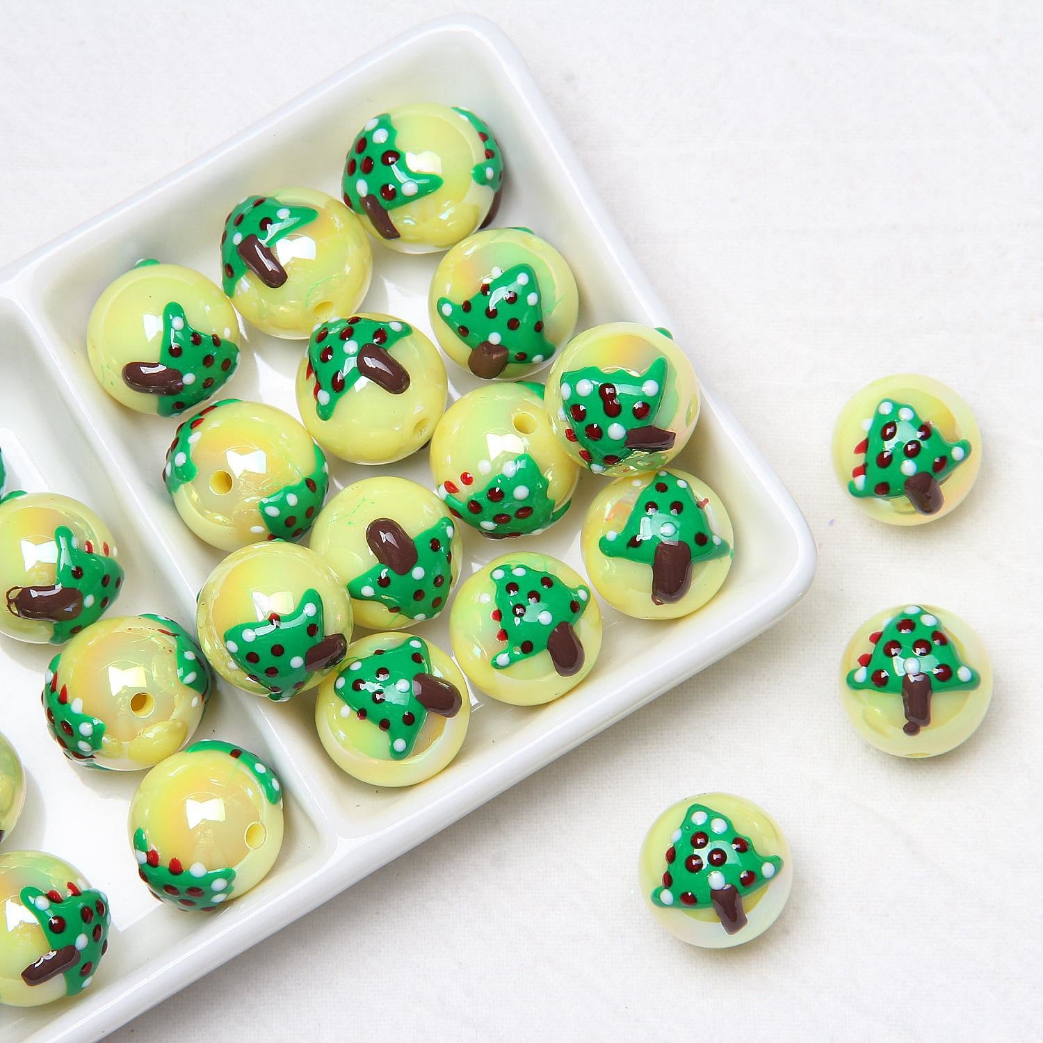 Wholesale 16mm Christmas Acrylic Beads