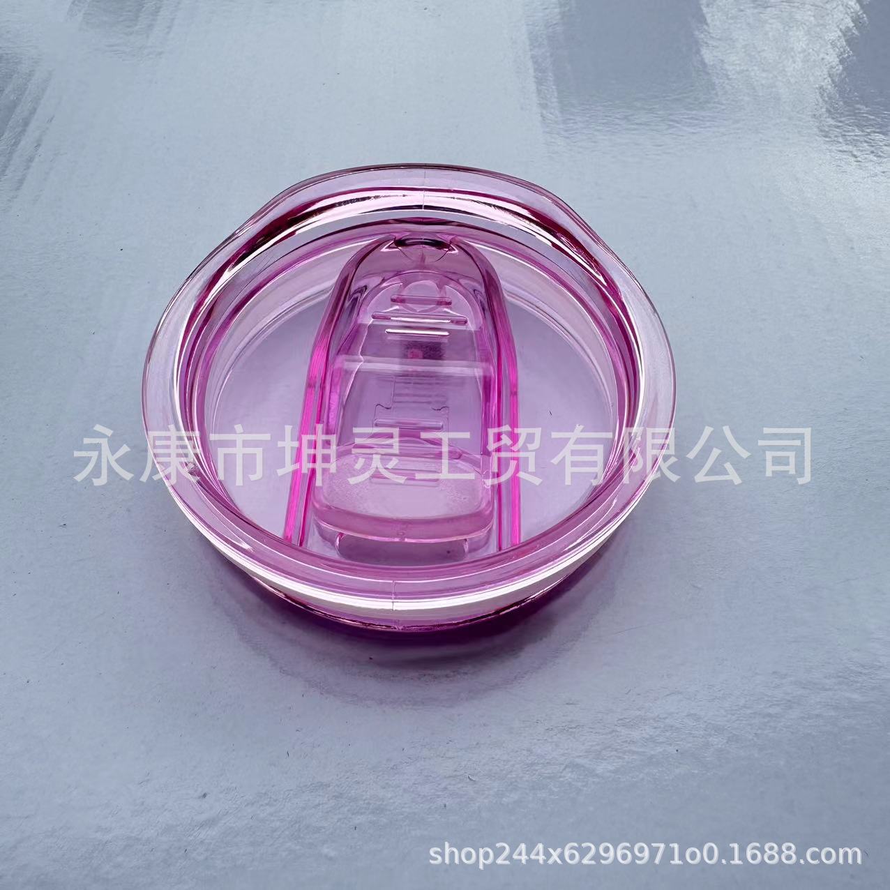 Wholesale 50pcs Glass Colored Stainless Steel Plastic Push Cup Lid