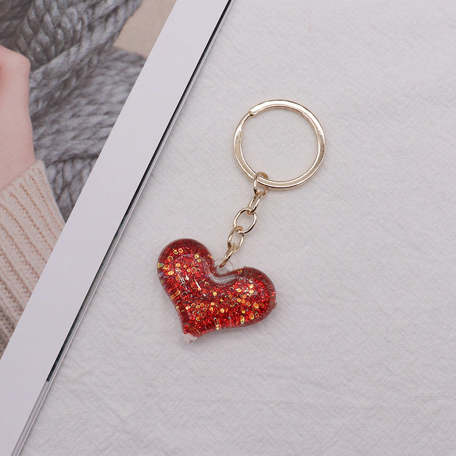 Wholesale Powder Acrylic Love Keychains