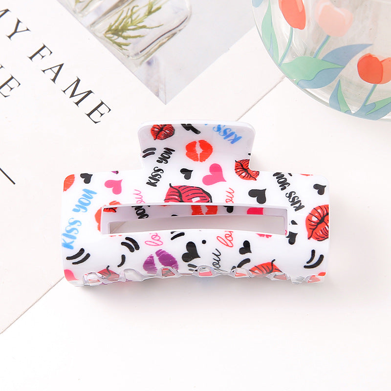 Wholesale Valentine's Day Acrylic Hair Clips