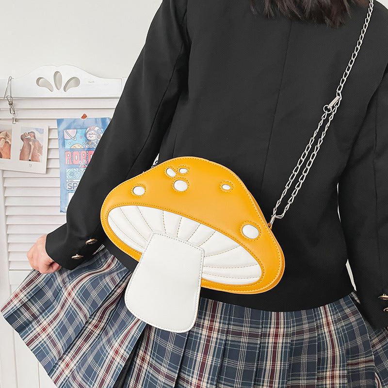 Wholesale PU Cartoon Mushroom Bag