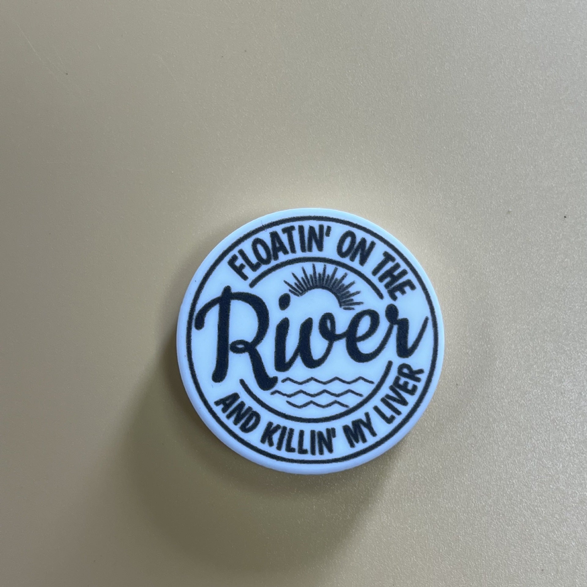 Wholesale of 3PCS English Silicone Printed Beads