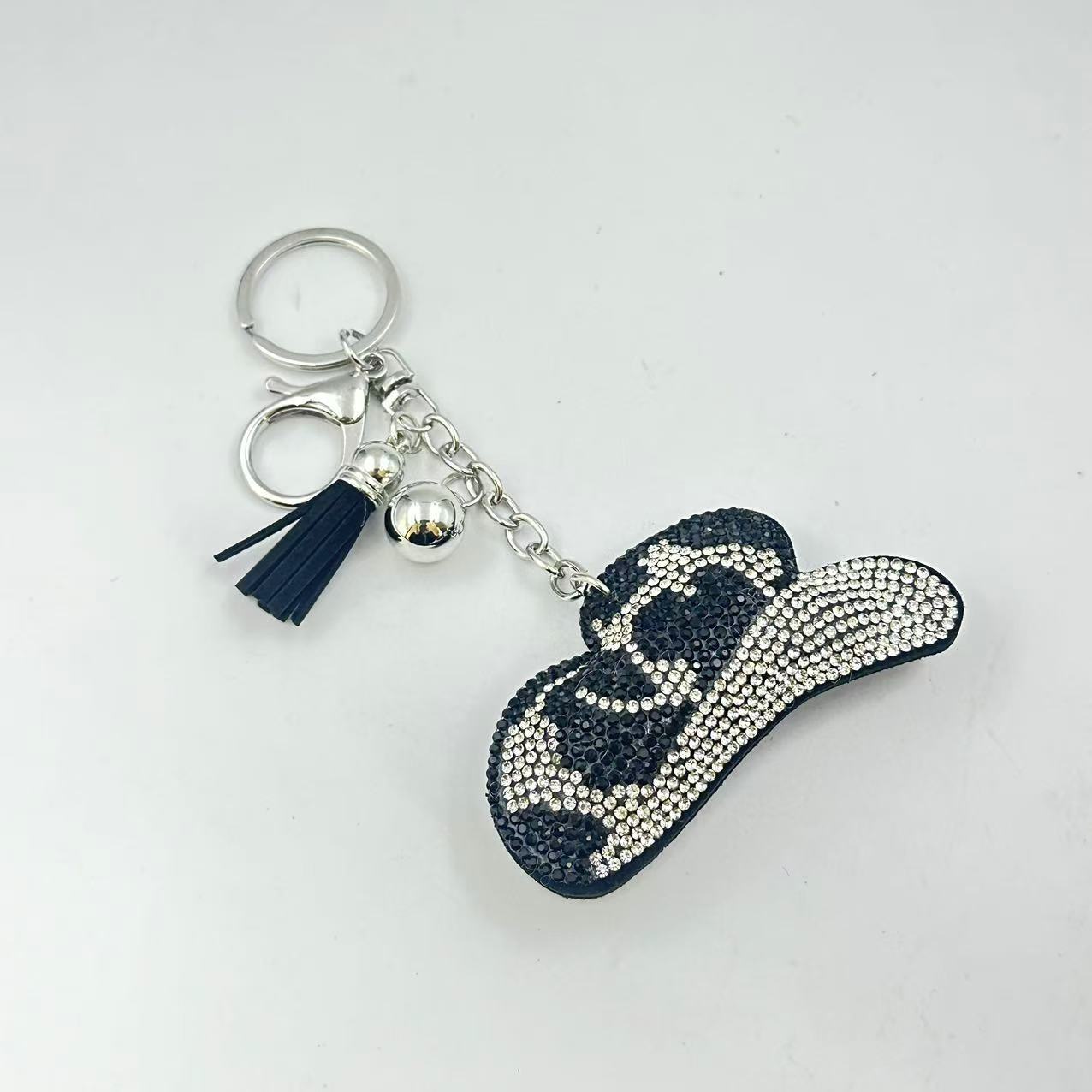 Wholesale Western Leopard Diamond Crystal Keychain
