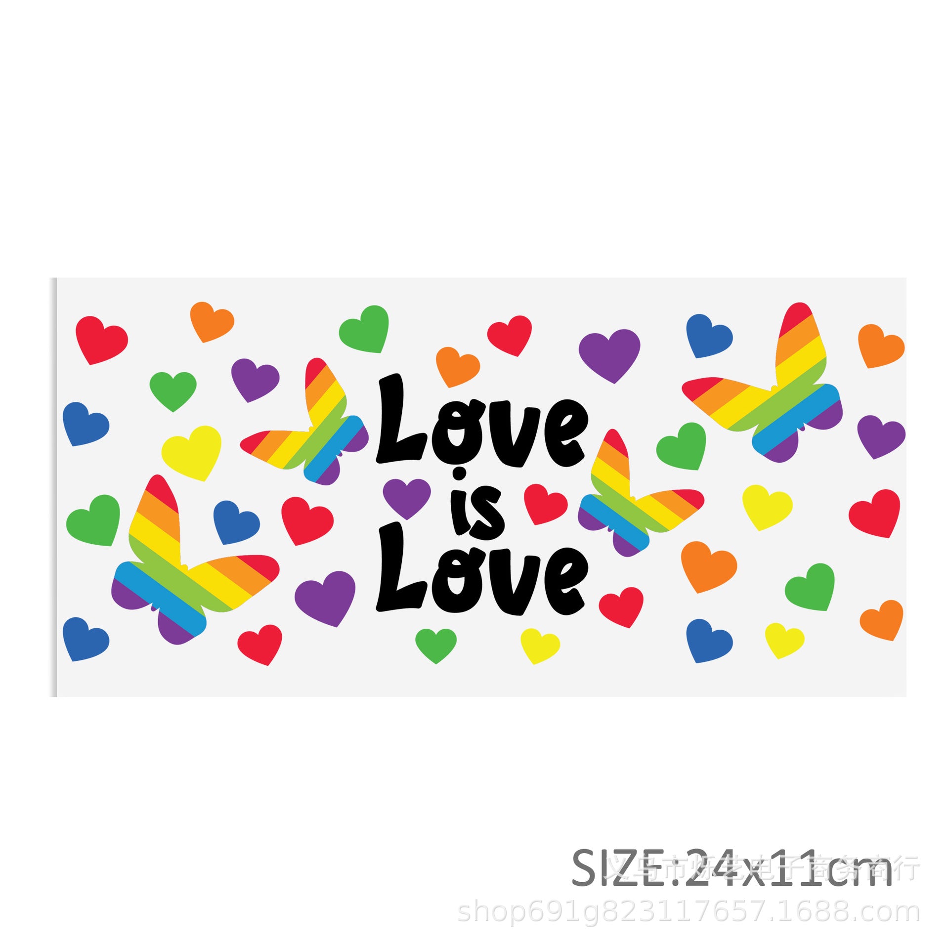 Wholesale 5pcs Butterfly Flower Print UV DTF Transfer Crystal Cup Sticker