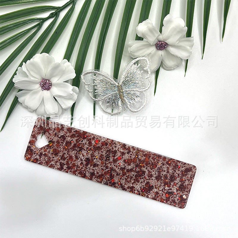 Wholesale 10pcs/pack Starry Sky Series Acrylic Bookmark DIY Pendant