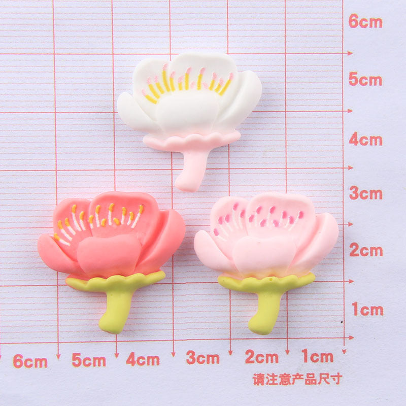 Wholesale Flower Stamens Resin Cream Glue Phone Case