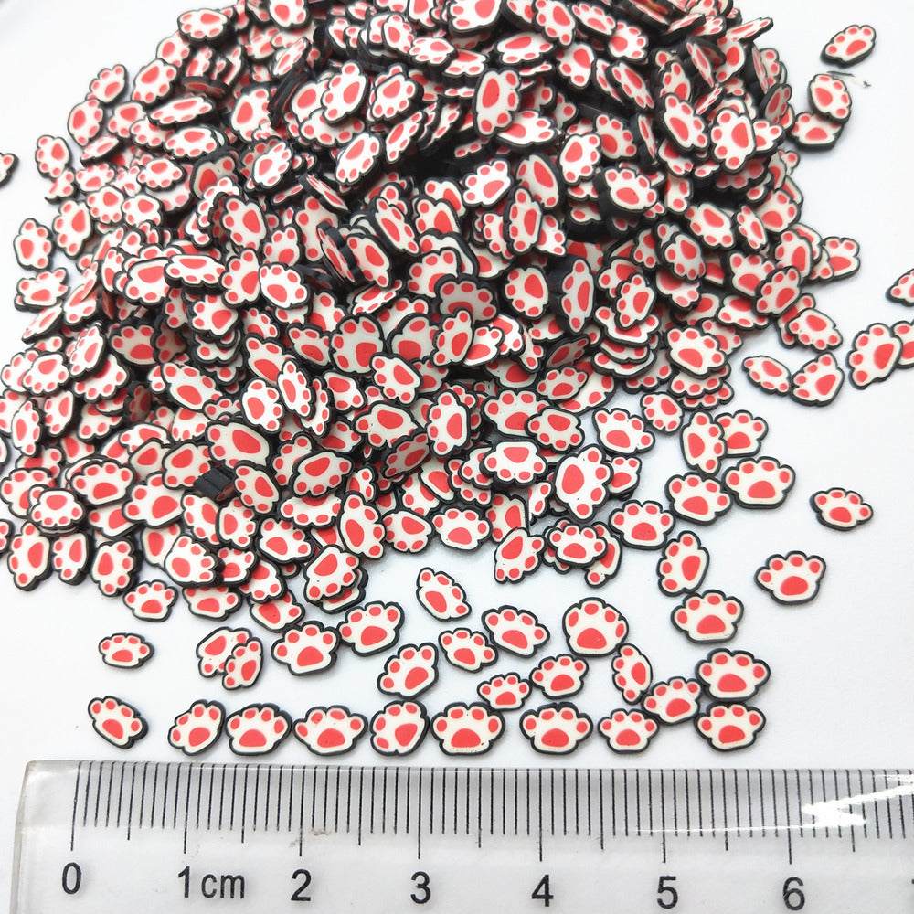 Wholesale for Air Traffic Control Pen Soles/footprints/cute Bear Paw Soft Ceramic Slices