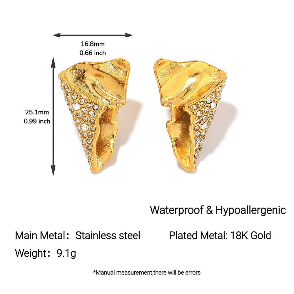 Wholesale Stainless steel and titanium steel earrings  geometric earrings