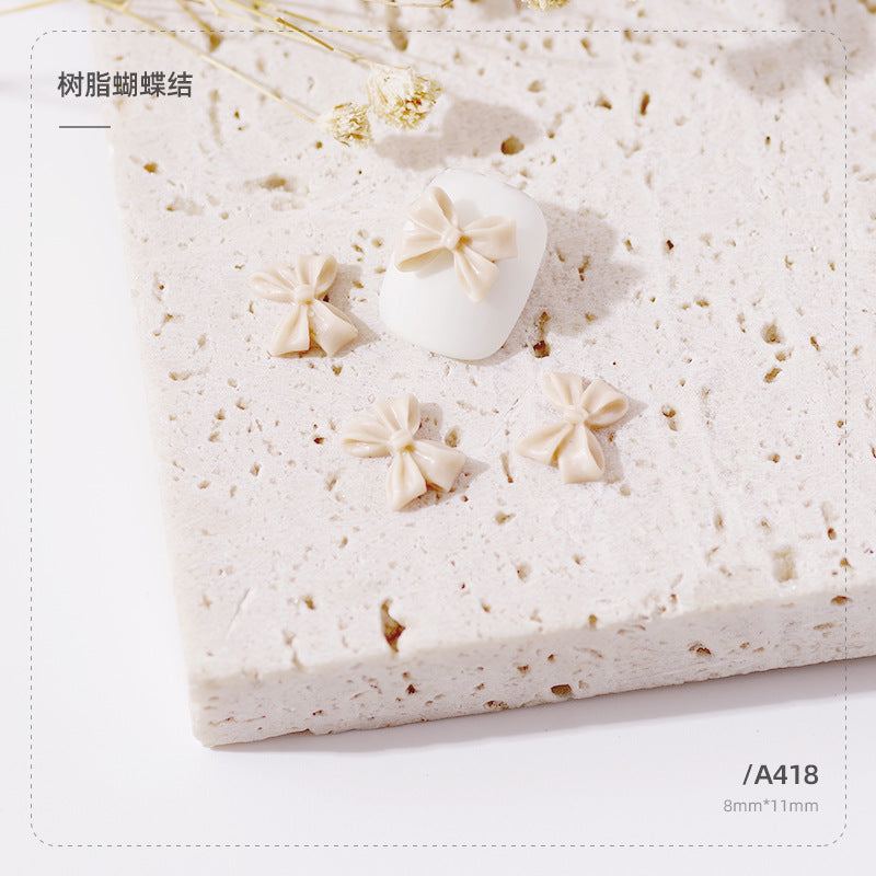 Wholesale Resin Three-dimensional Ribbon Cute Streamer Ribbon Nail Gadget