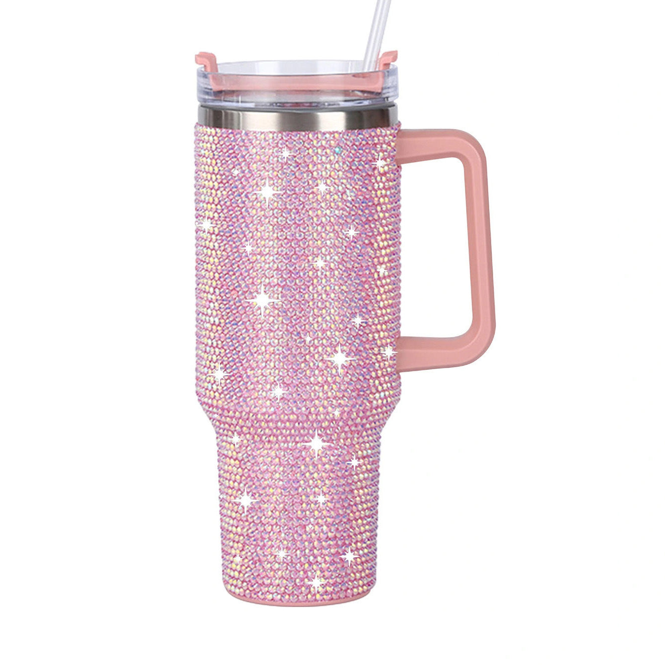 Wholesale Tumbler Ice Bullies Cup  40oz Cow Pattern Diamond-encrusted Portable Thermos Tumbler Cup