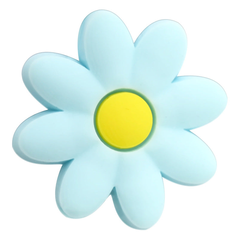 Wholesale Random  100pcs/pack  Cute cartoon flower series soft rubber beads