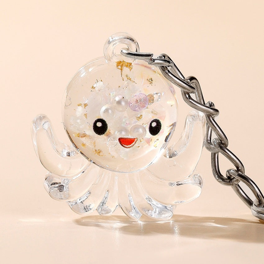 Wholesale Luminous Acrylic Cartoon Octopus Keychain
