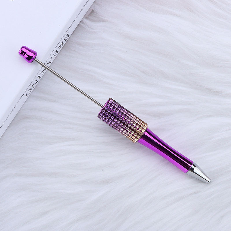 Wholesale 50pcs Diamond Diy Creative Plastic Cute Puzzle Beaded Round Beads Diamond Cute Pen