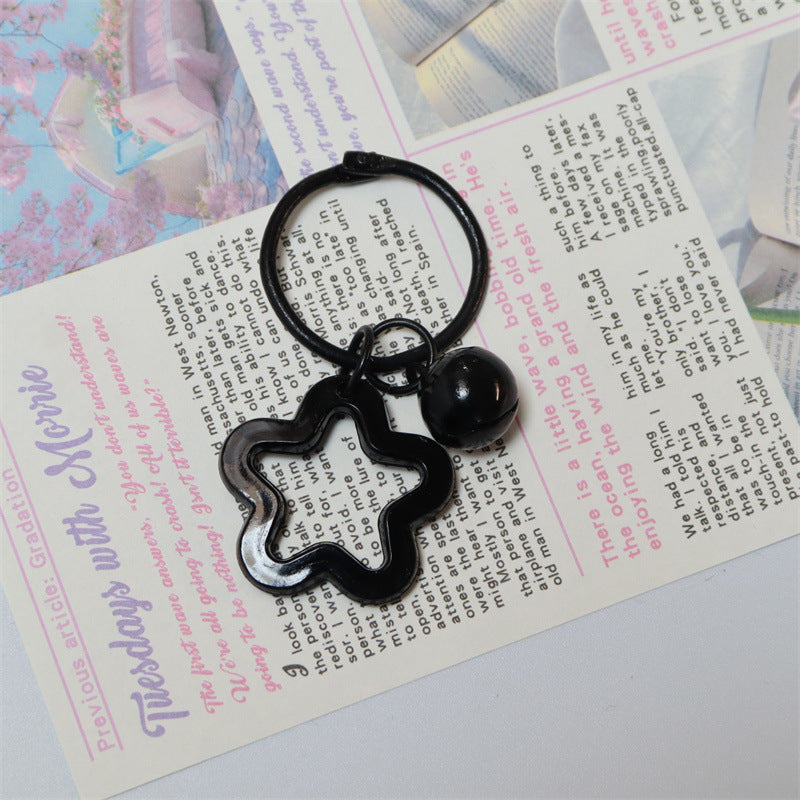 Wholesale Acrylic colorful five-pointed star key chain