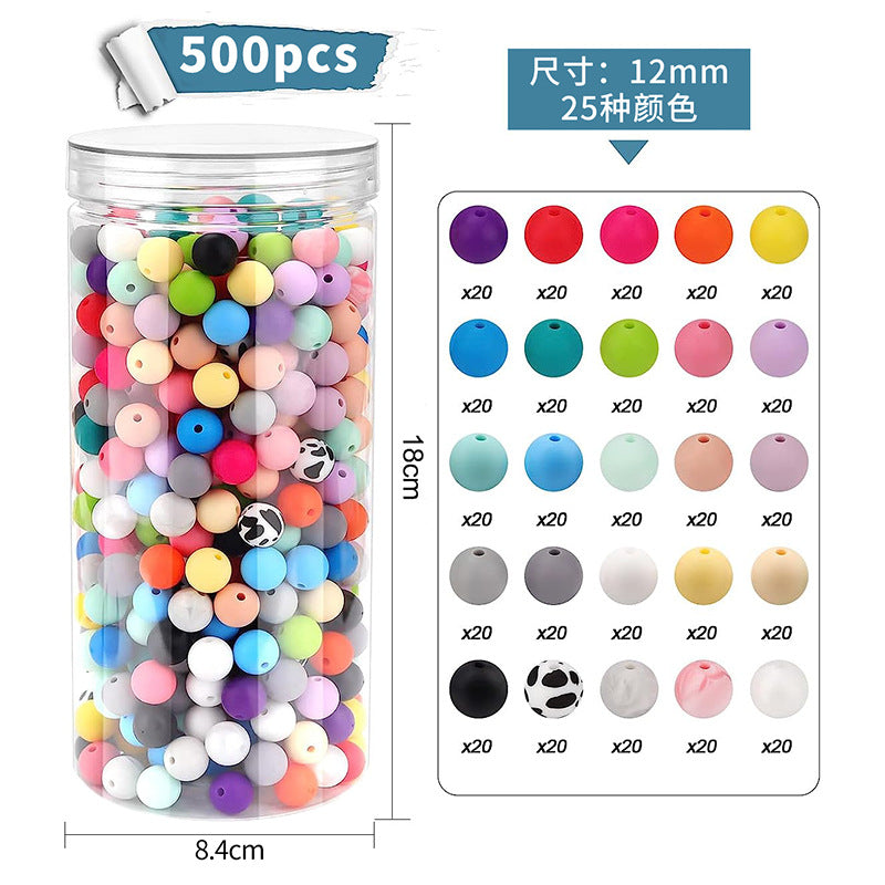 Wholesale 30Boxes Silicone Mixed Colors diy Beads