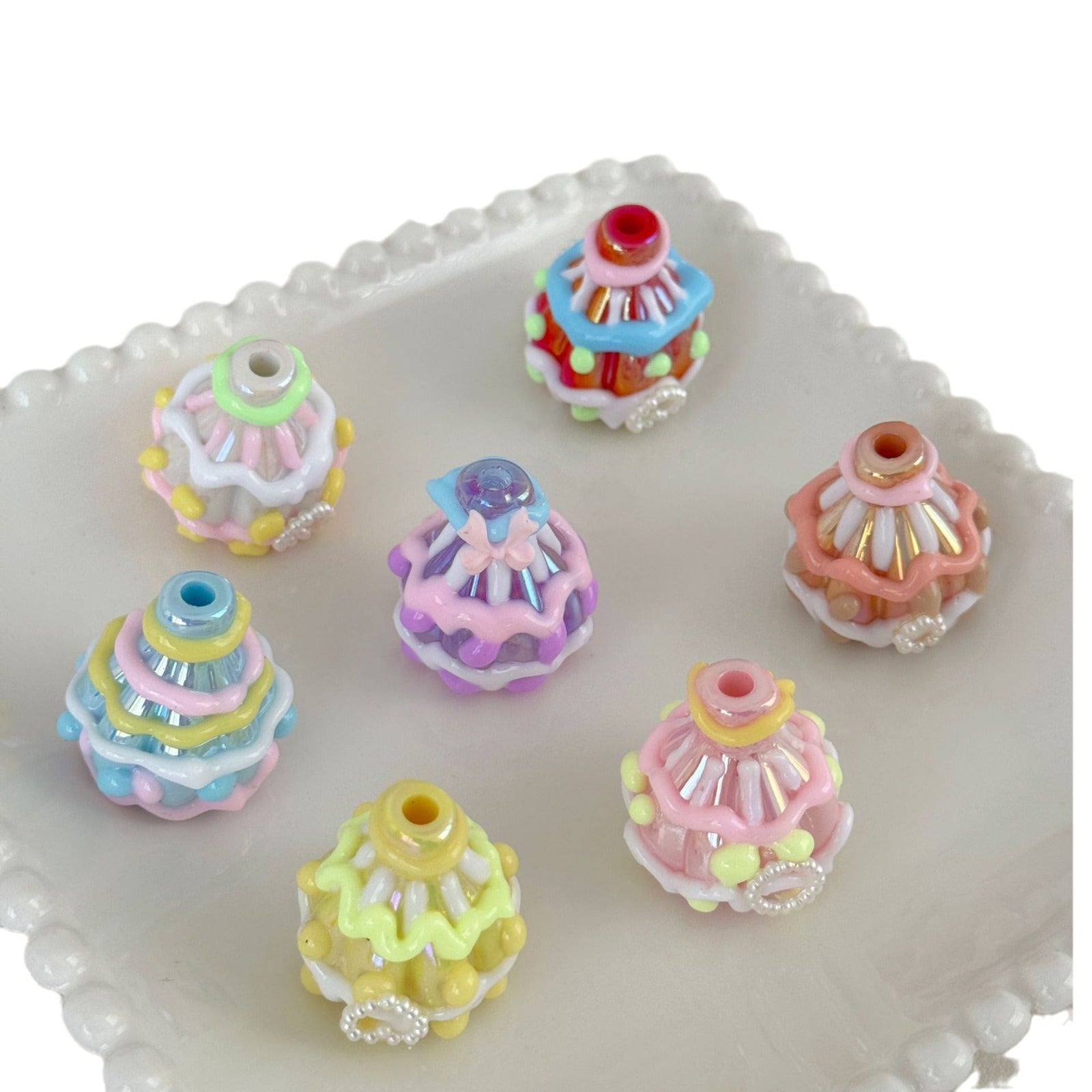 Wholesale 10PCS Hot Air Balloon Heavy Oil Hand Painted Beads Special Shaped Beads