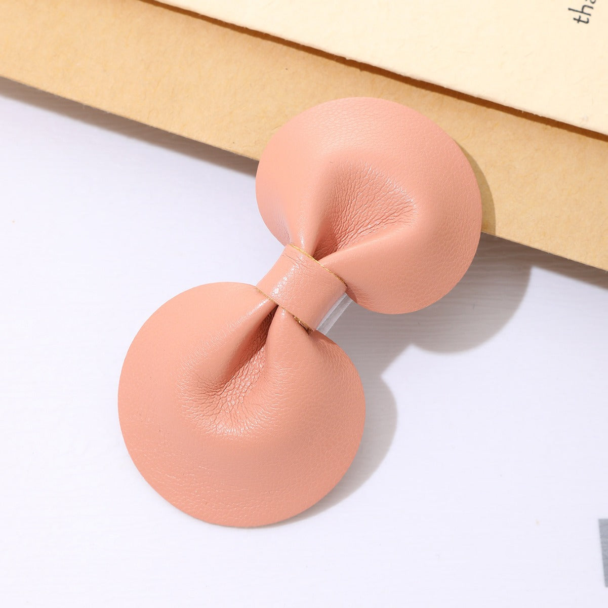 Wholesale  Leather Bow Duckbill Hairpin Hairpin Simple Clip