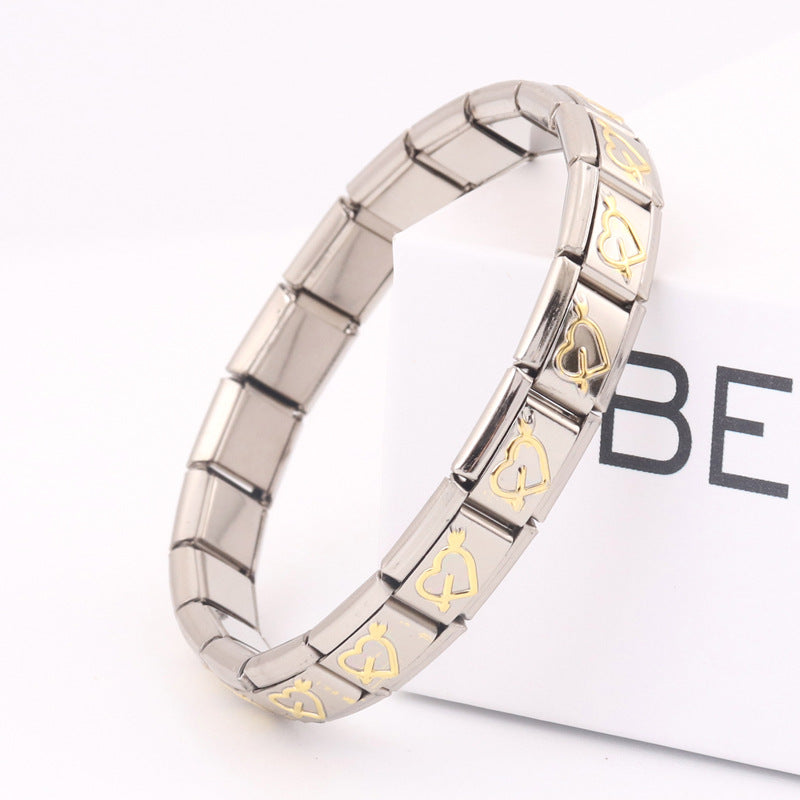 Wholesale Electroplated Stainless Steel Bracelet Stretch Bracelet Diy Material