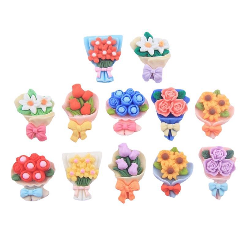 Wholesale Bouquet Resin Cream Glue Phone Case