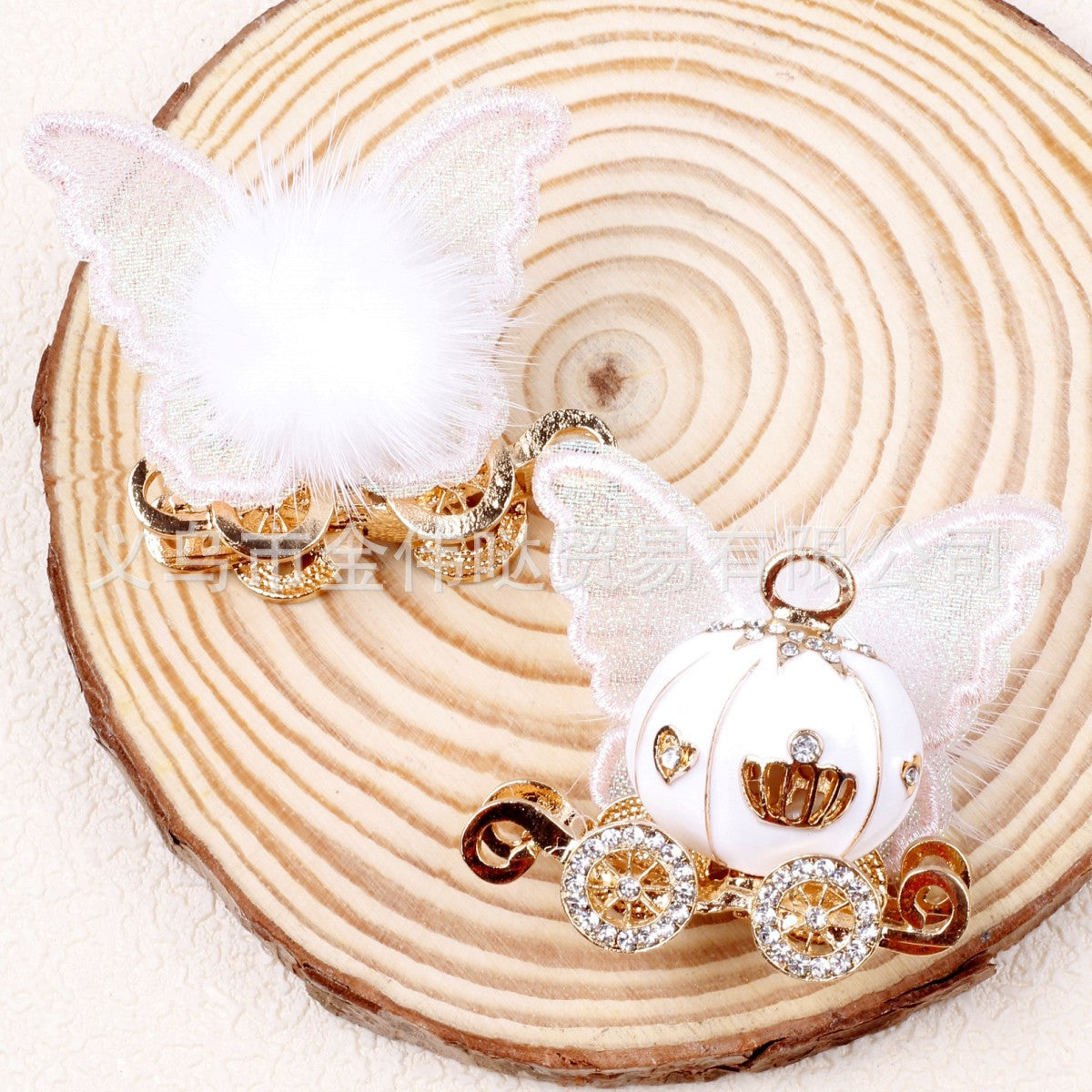 Wholesale 10pcs Alloy Diamond Butterfly Pumpkin Beads