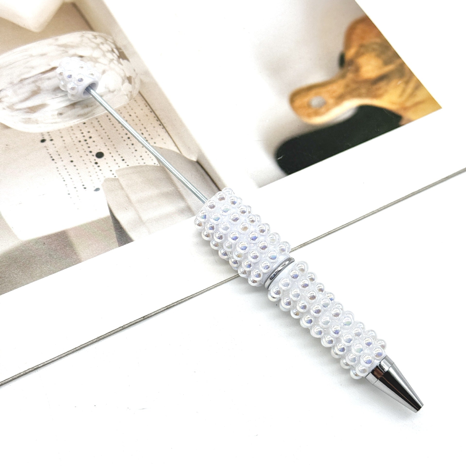 Wholesale DIY Pearl Full Diamond Beading Pen Full Coverage Pen Cap Pearl Heavy Industry